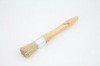 pure white bristle roung paint brush