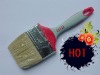 pure white bristle rubber plastic handle paint brush