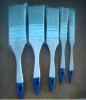 pure white twice boiled bristle paint brush with wooden handle
