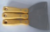 putty knife with wooden handle