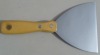 putty knife with wooden handle