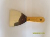 putty knife with wooden handle