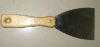 putty knife with wooden handle