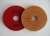 radial polishing pad