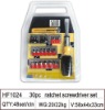 ratchet screwdriver set,30pc ratchet driver,screwdriver set
