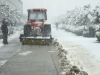 rear PTO power snow sweeper with tractor