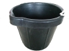 recycled rubber bucket,black rubber cement pails with handle