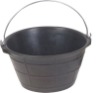 recycled rubber bucket&pails with steel handle