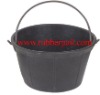 recycled rubber bucket,rubber pail with handle