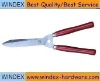 red color wood handle hedge shear