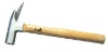 roofing hammer with wooden handle