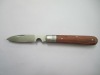 rose wood handle folding knife