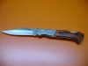 rosewood handle folding blade pocket knife