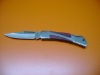 rosewood handle folding blade pocket knife