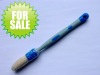 rubber handle white bristle round brush