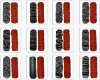 rubber pattern decorative paint roller brush refill
