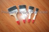 rubber plastic handle synthetic filament varnish brush/cleaning brush set wood handle