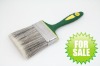 rubber plastic handle tapered synthetic fiber brush