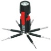 screwdriver with light,multifunctional screwdriver,8 in 1 screwdriver with led light
