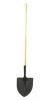 shovel with wood hand