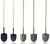 shovel with wooden handle