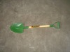 shovel with wooden handle