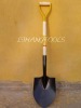 shovel with wooden handle