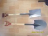 shovel with wooden handle