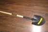 shovel with wooden handle