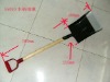 shovel with wooden handle S501D