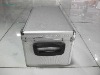 silver aluminum tool case with handle