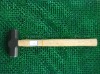 sledge hammer with wooden handle