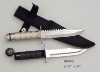 small survival knife with Nylon pouch
