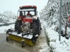 snow sweeper use tractor PTO power
