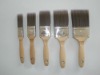 soft sharpened taper filament paint brush with natural wooden handle