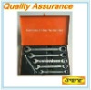 spanner set in tool box-6pc combination ratchet wrench spanner