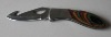 stainelss steel Hook Knife inlay color wood handle