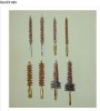 stainles steel handle steel and copper wire gun brush