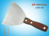 stainless putty knife with wooden handle