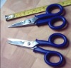 stainless steel electrician scissors with plastic scissors