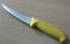 stainless steel kitchen knife with plastic skidproof handle