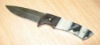 stainless steel knife with plastic handle fixed blade