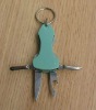 stainless steel multi pocket knife with key chain