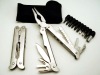 stainless steel multi tool with screwdriver set