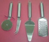 stainless steel pizza cutter set with different design