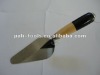 steel bricklaying trowel with wooden handle