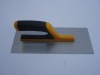 steel plastering trowel with rubber handle