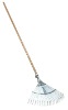 steel rake with handle