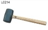 stone hammer with wooden handle