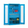 storage cabinets with glass double door